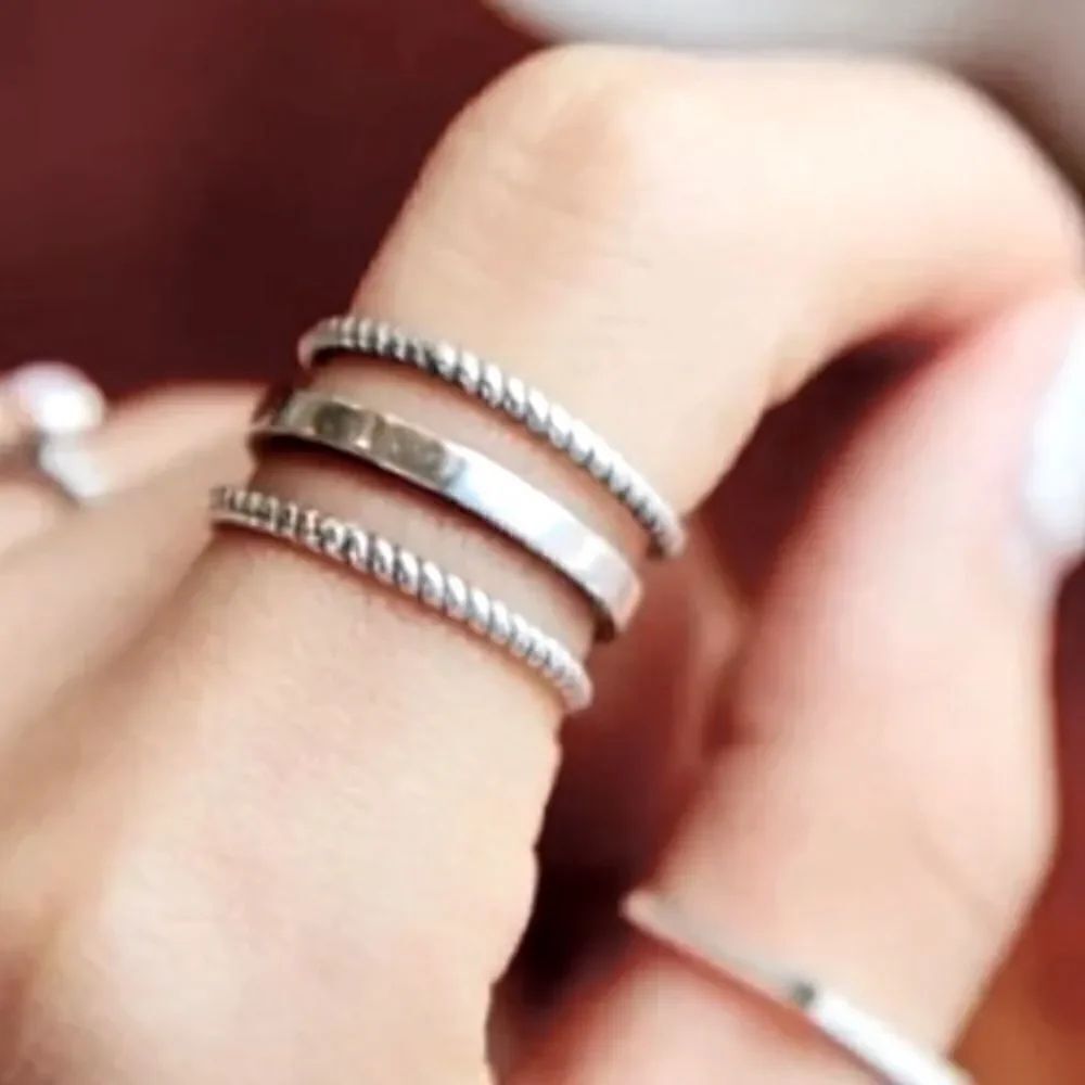 The Multimedia Stack Ring in 925 silver - Picture 1 of 5
